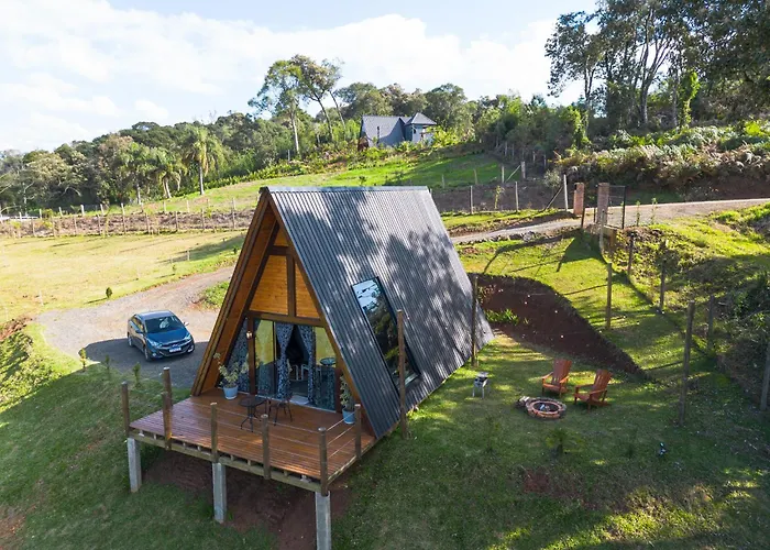 Cabana Com Hidromassagem E Vista, A 12Km De Treze Tilias